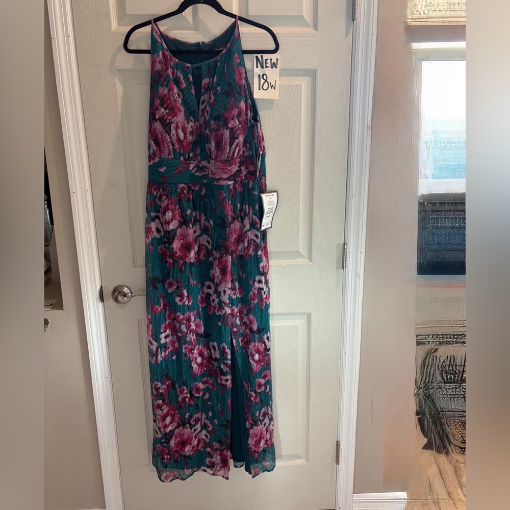 NWT R&M Richard floral long Dress 18W - Picture 2 of 7